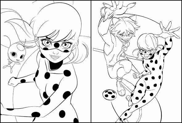 Desenhos da Ladybug para Imprimir e Colorir