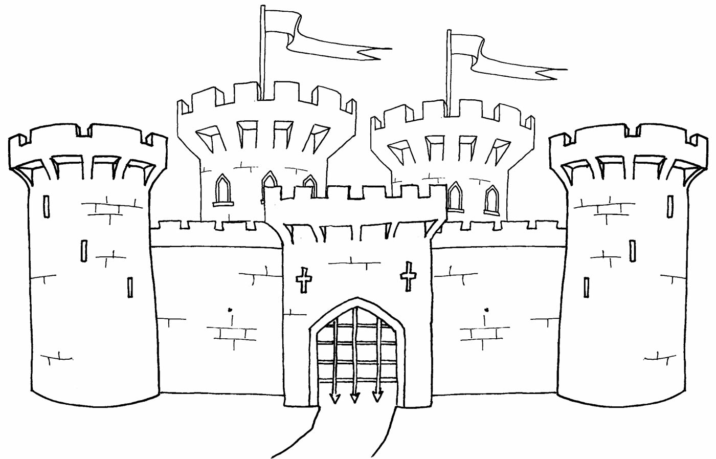 Molde de Castelo para imprimir