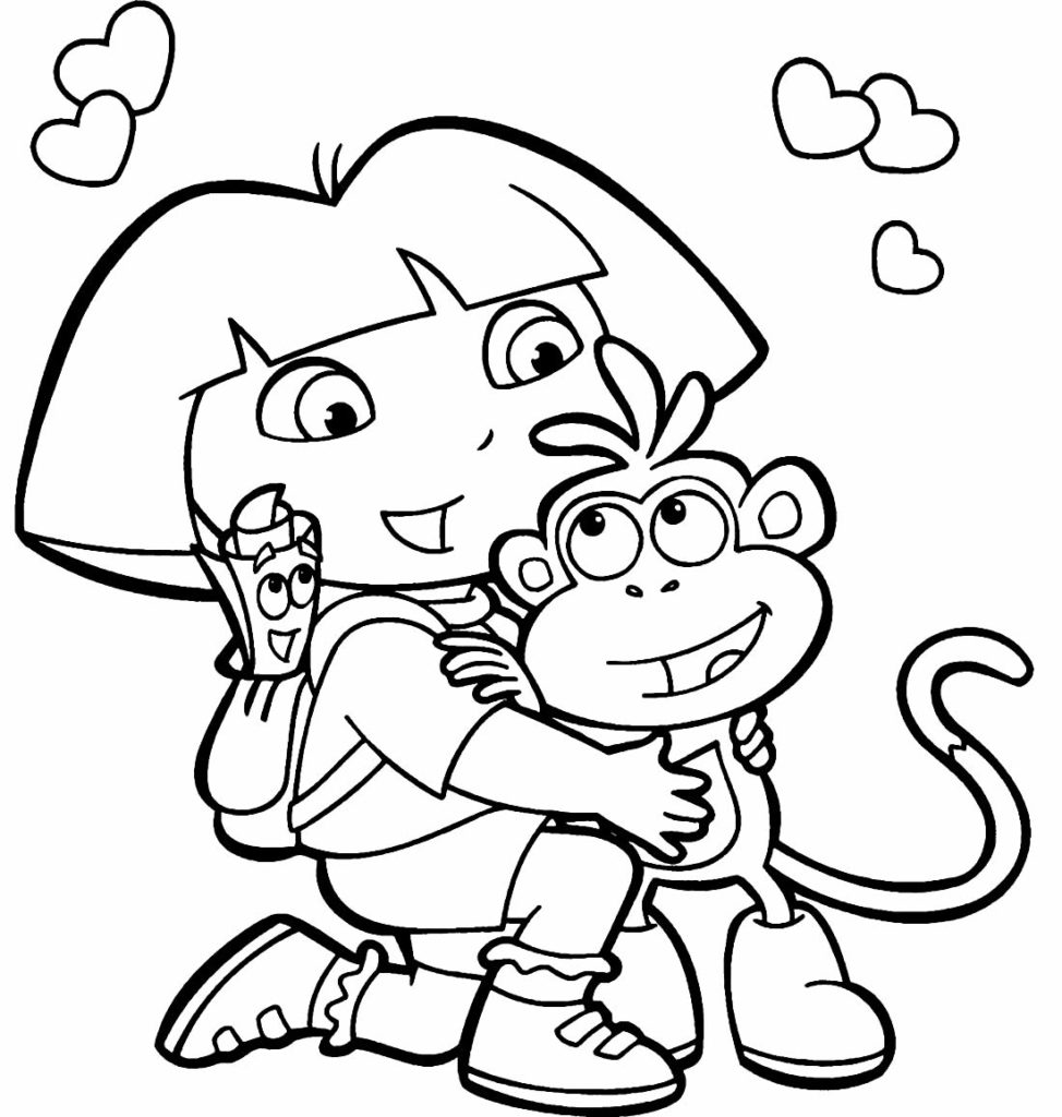 Desenhos De Princesa Dora, A Aventureira Para Colorir