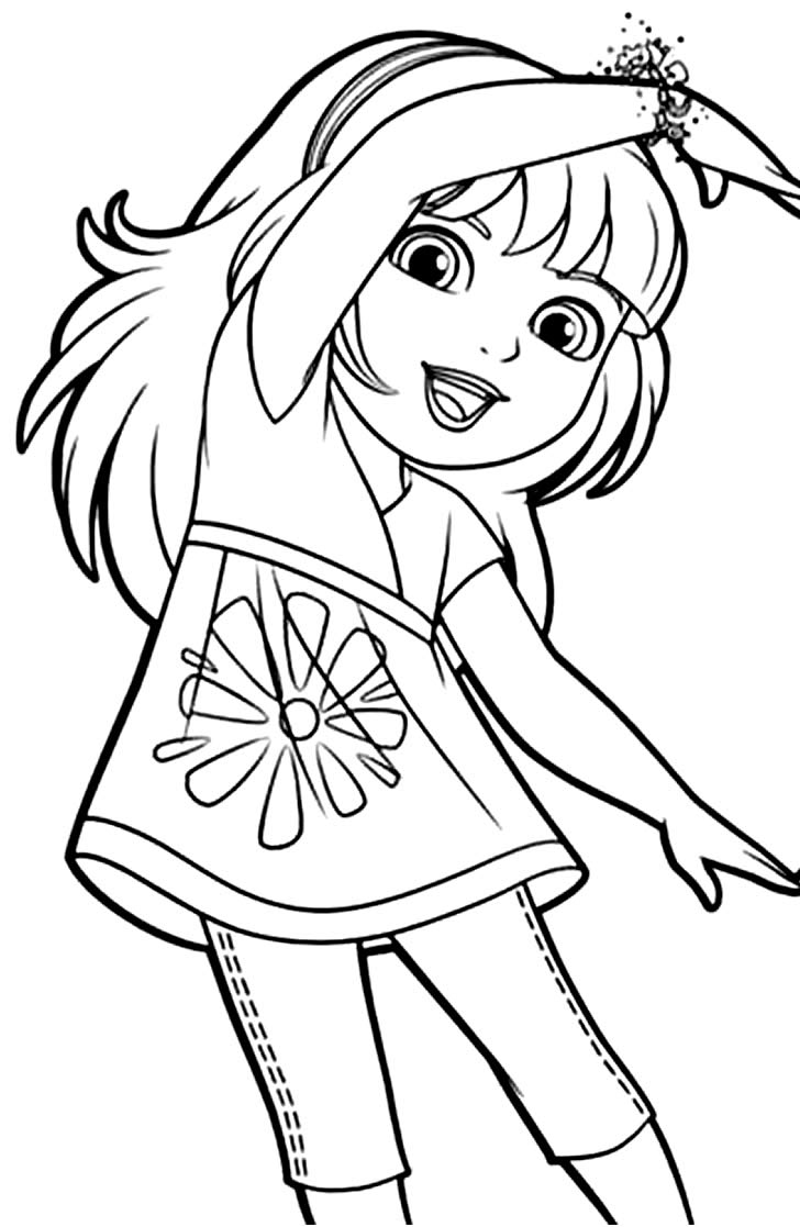 Desenho para colorir de Dora Aventureira