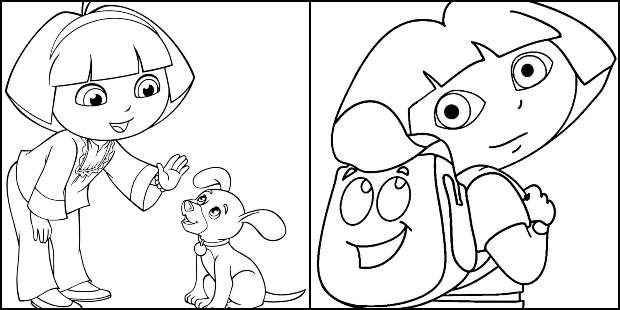 Desenhos para colorir de Dora Aventureira