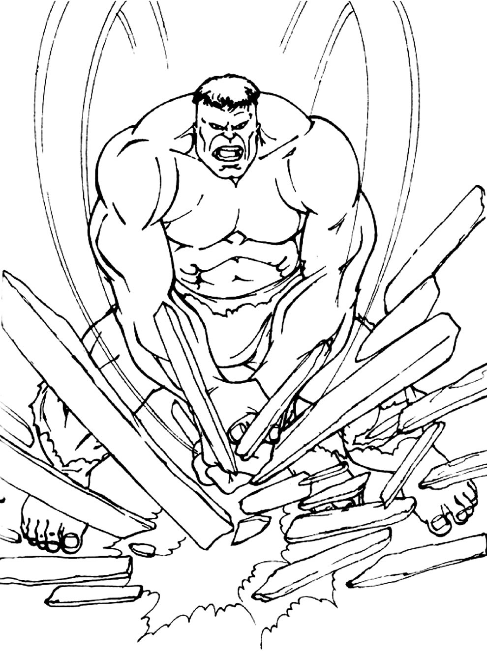 Desenhos para colorir do Hulk  Dicas Práticas