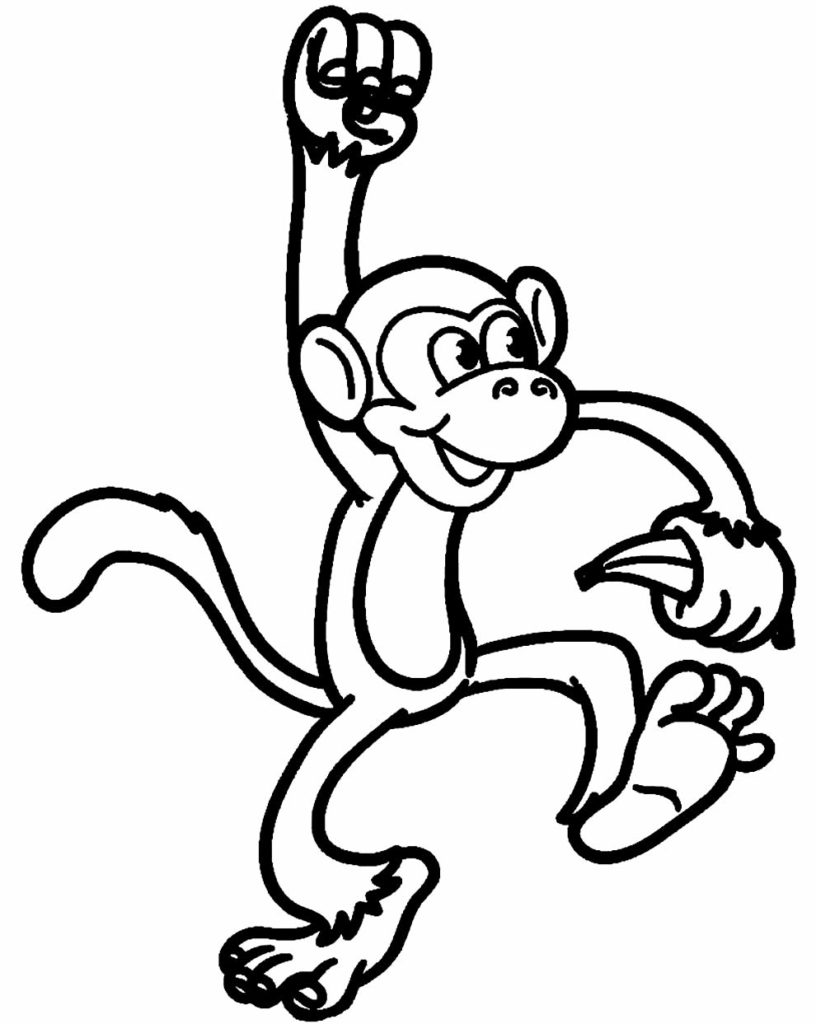 50+ Desenhos de Macaquinho para colorir - Dicas Práticas