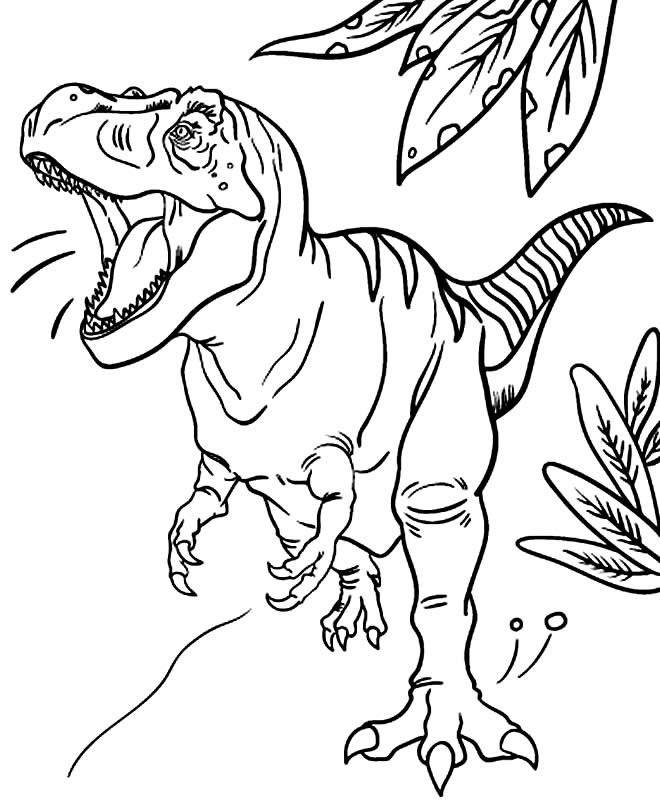 Imagem de T-Rex para pintar