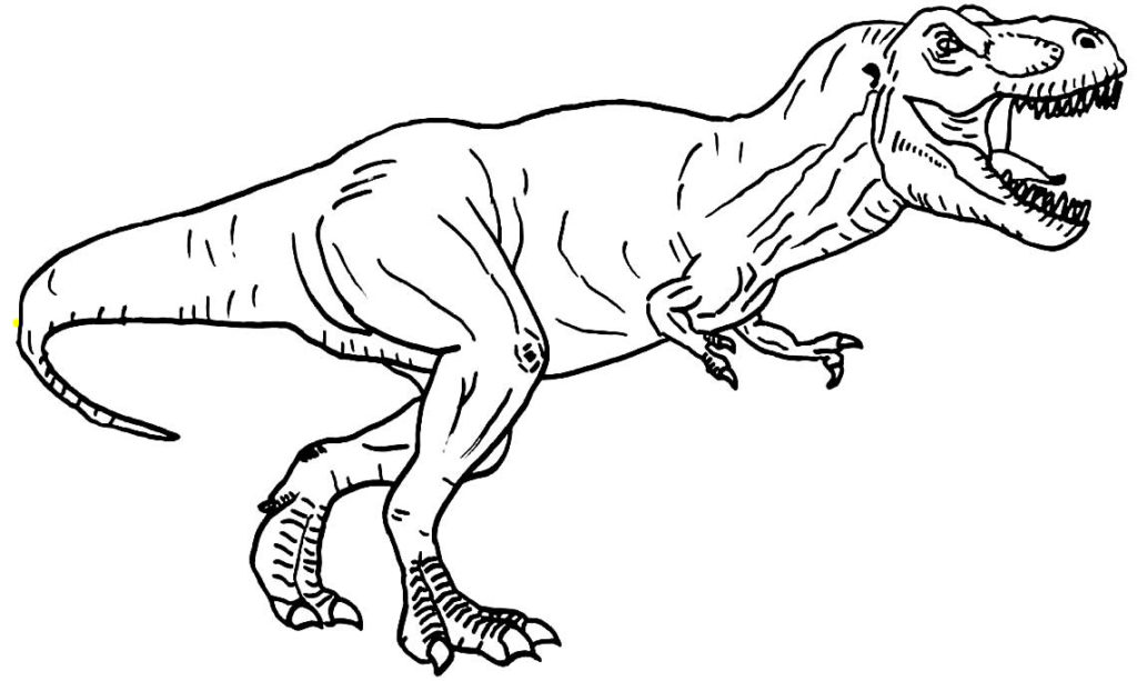 50+ Desenhos para colorir de dinossauro T-Rex - Dicas Práticas