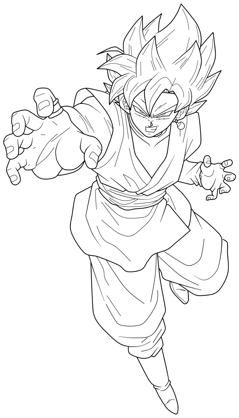 Primeiro passo para desenhar o Goku ssj3