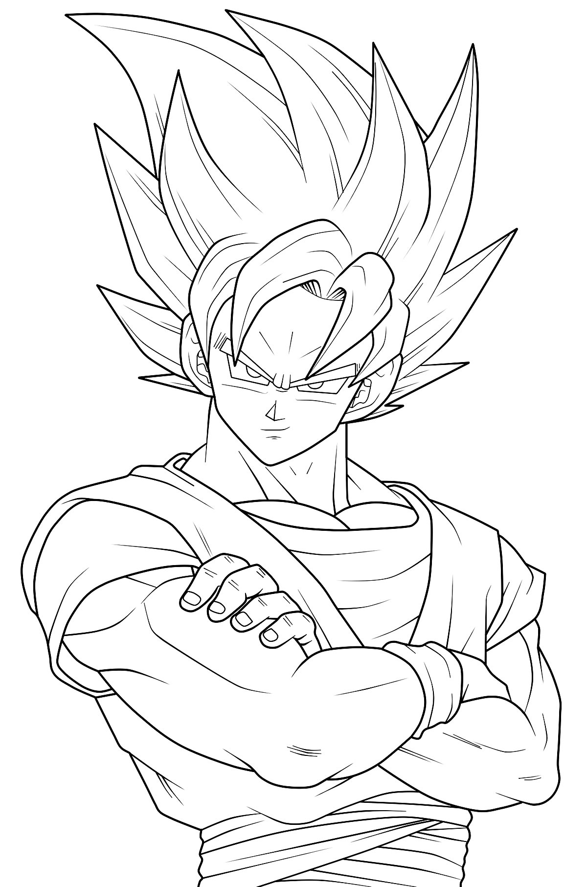 Goku desenhado e colorido 👍 feito - Desenhos/Iniciantes