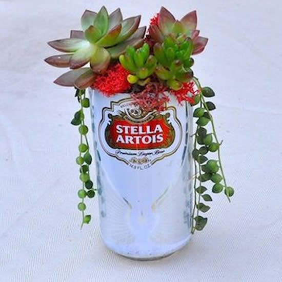 Jardinagem com latas