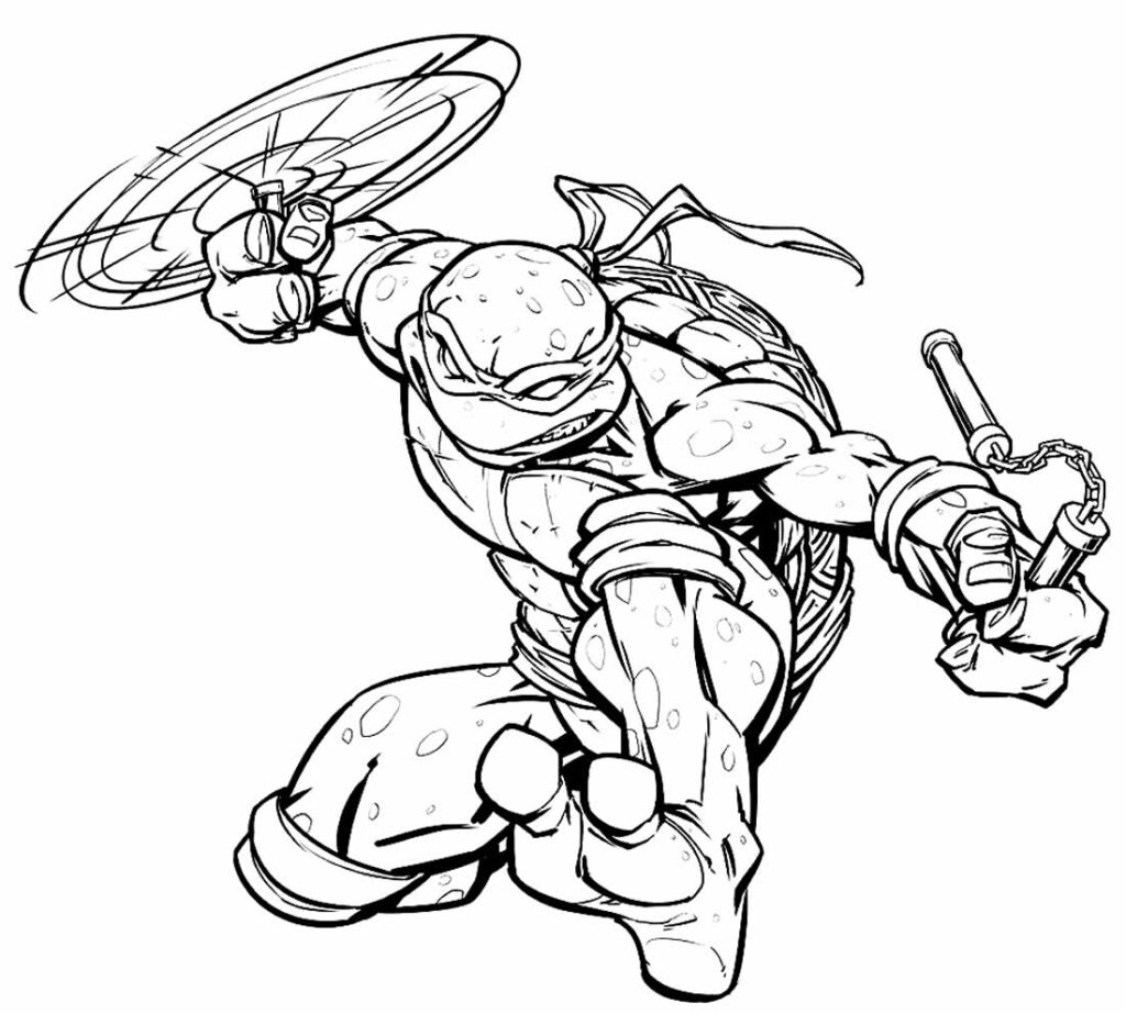 50+ Desenhos das Tartarugas Ninjas para colorir - Dicas Práticas