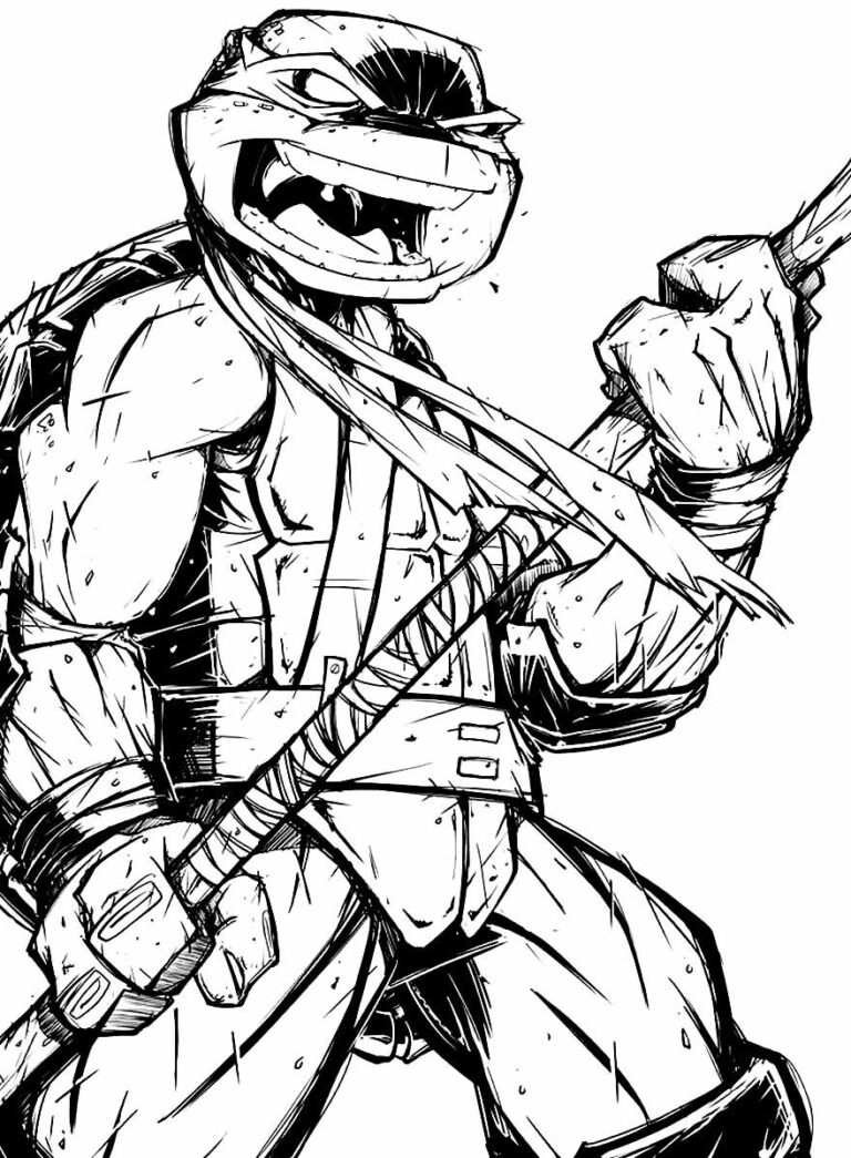 50+ Desenhos das Tartarugas Ninjas para colorir - Dicas Práticas