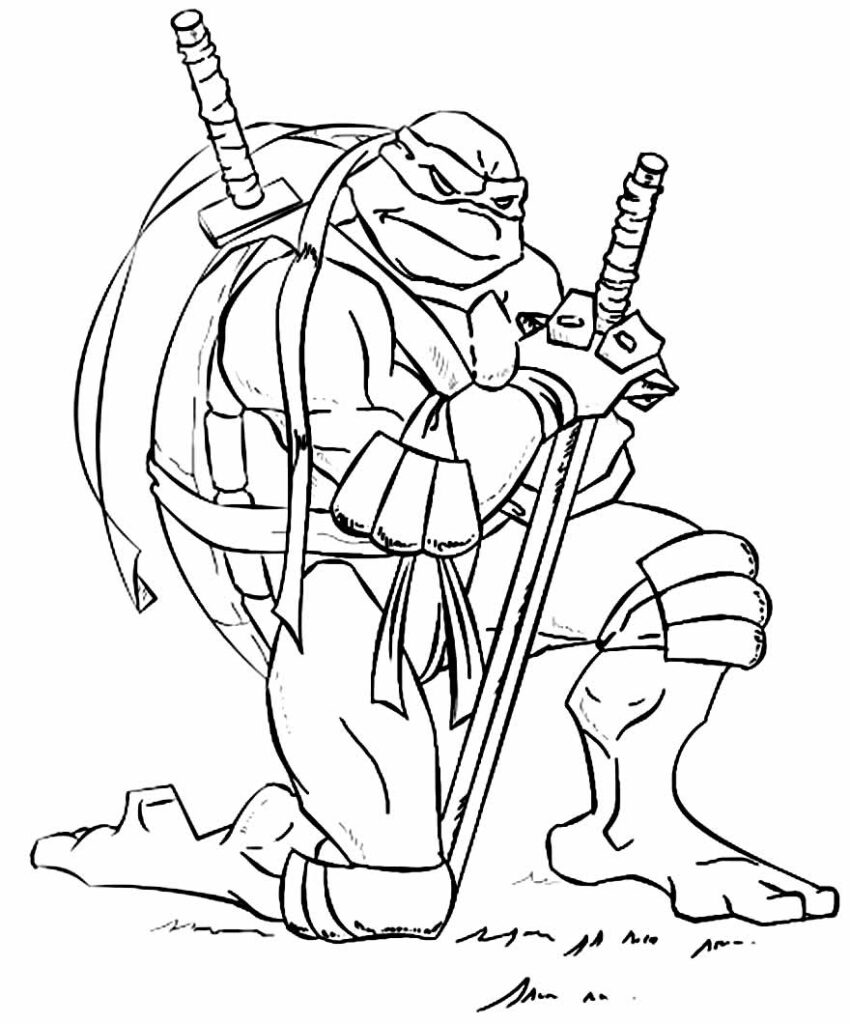50+ Desenhos das Tartarugas Ninjas para colorir - Dicas Práticas