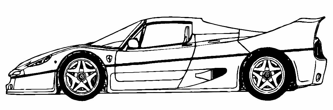 Desenhos para colorir de desenho de uma ferrari 360 spider para