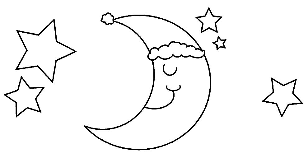 Lindo desenho de Lua