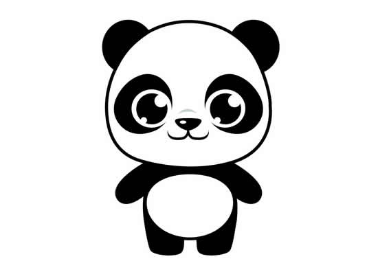 Desenho de Panda