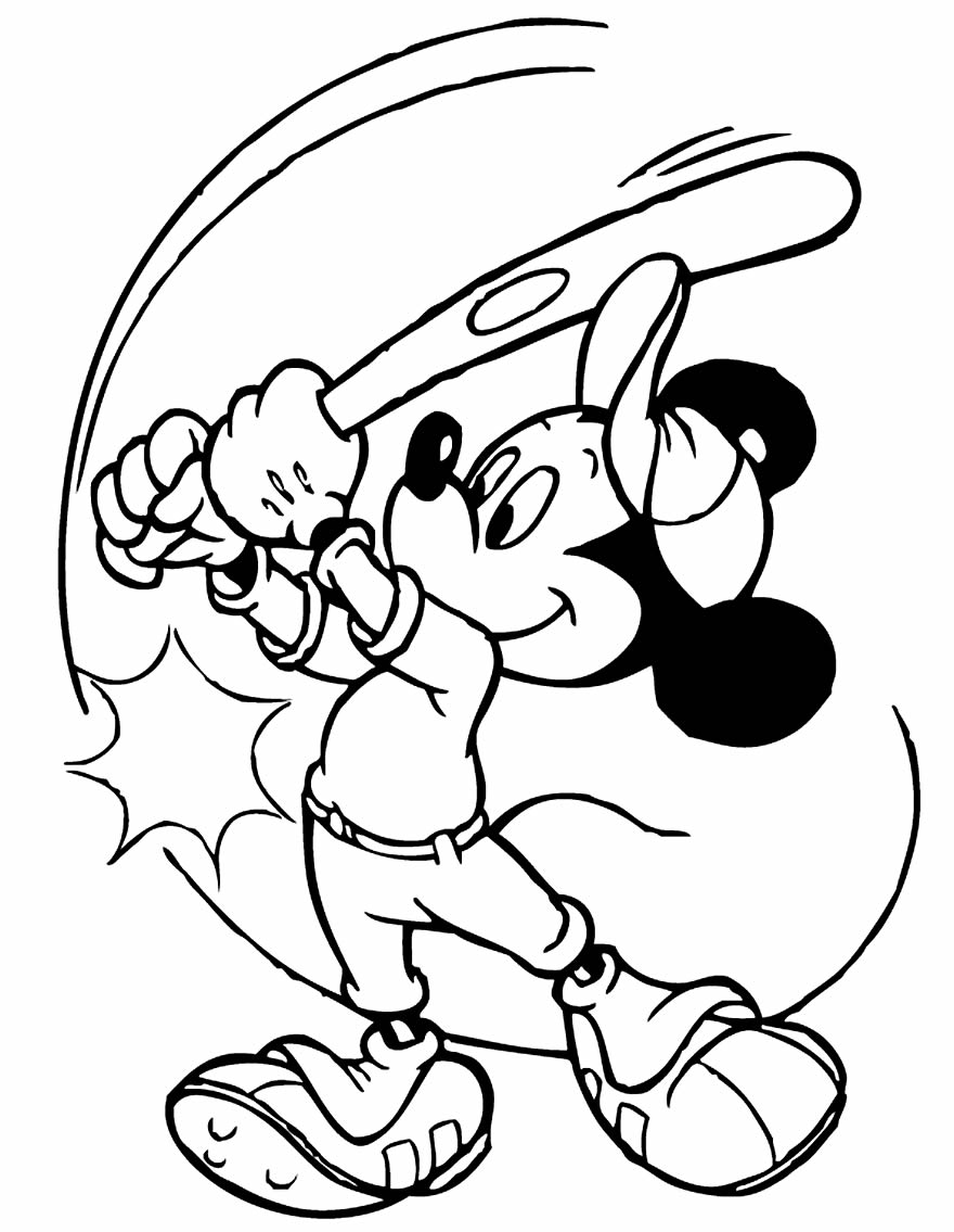 Desenho para colorir do Mickey Mouse