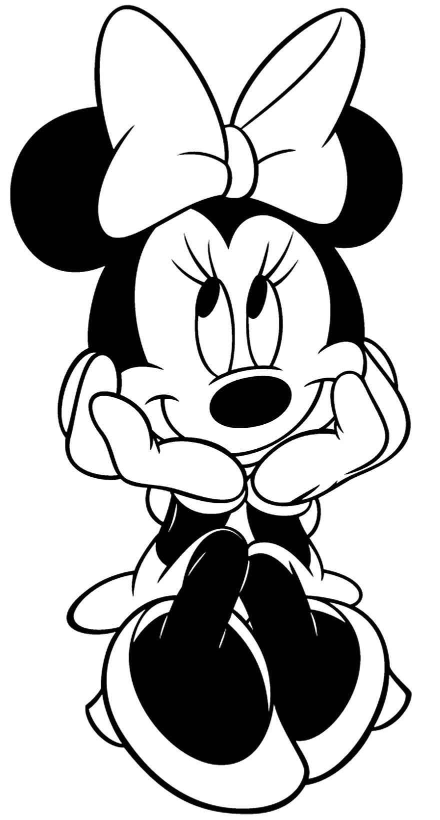 Minnie para Colorir : 50 desenhos para imprimir