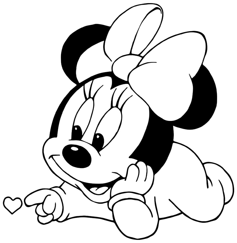 Desenho para colorir da Minnie