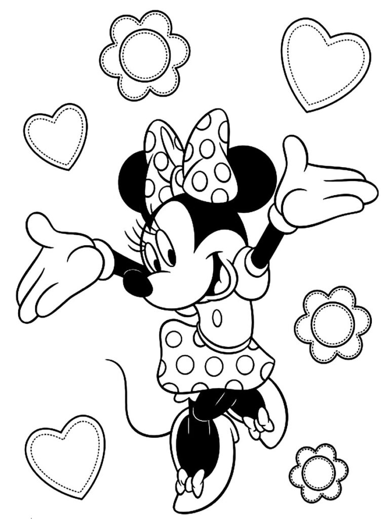 50+ Desenhos para colorir da Minnie - Dicas Práticas