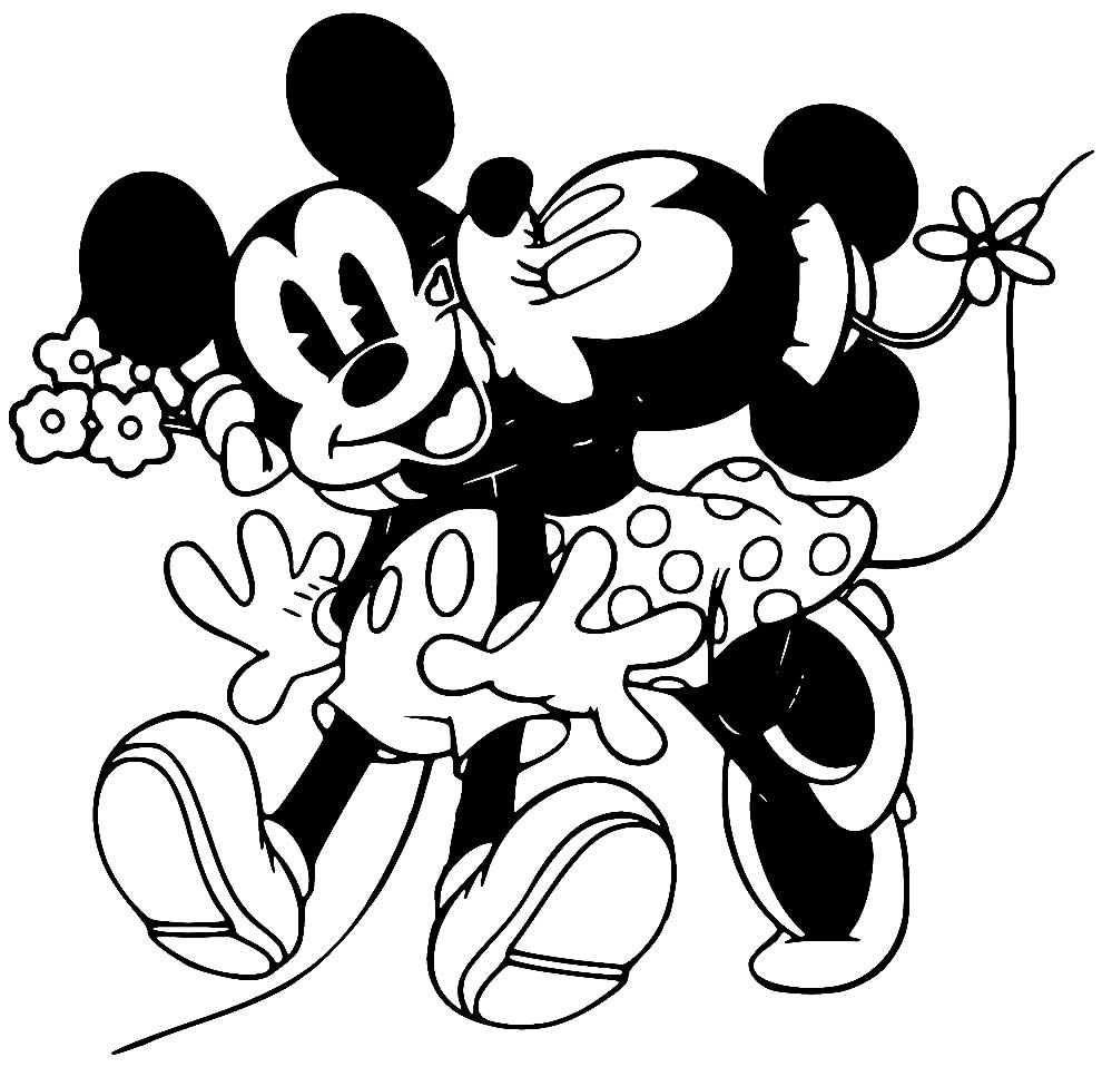 Desenhos da Minnie e Mickey