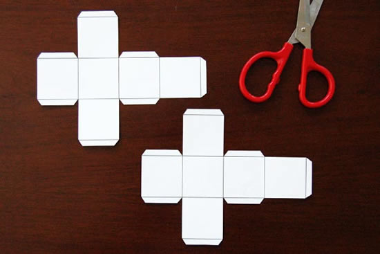 Faça lindos dados de papel em casa
