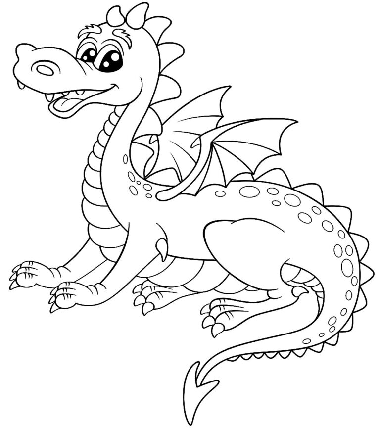 50+ Desenhos para colorir de Dragão - Dicas Práticas
