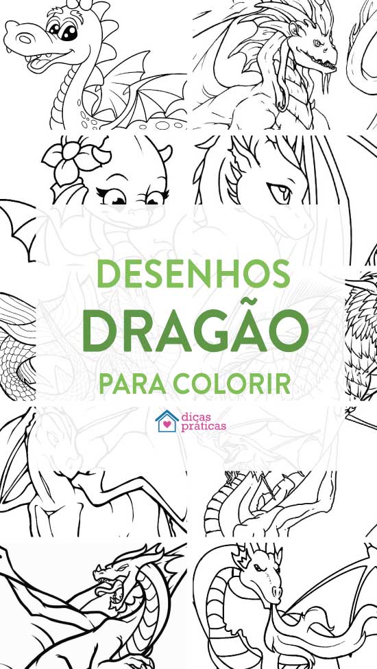 Desenhos para colorir de Dragão