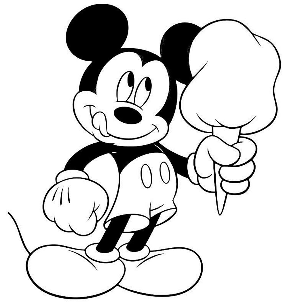 Molde do Mickey para imprimir