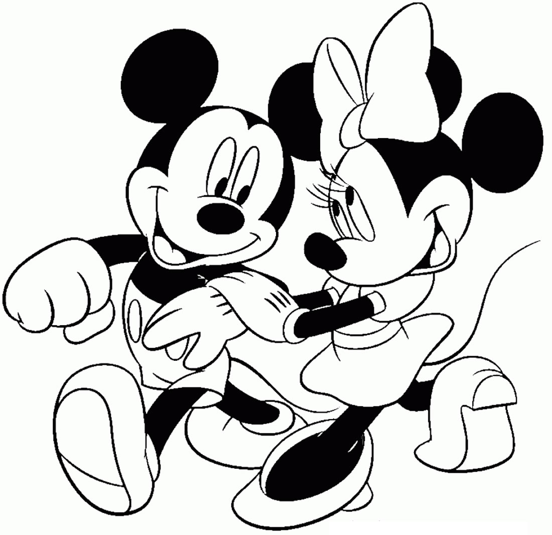 Imagem do Mickey para pintar