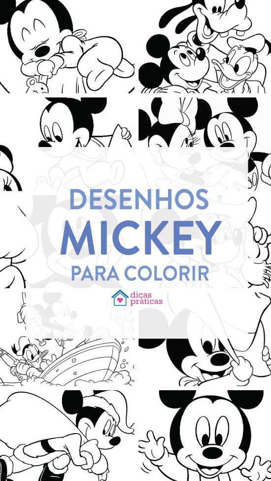 Desenhos do Mickey para colorir