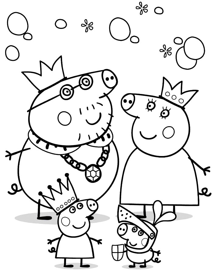 Desenho da Peppa Pig para colorir