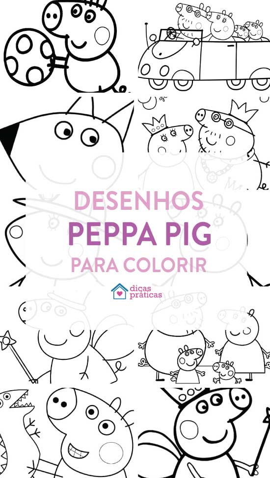 Desenhos para Colorir Peppa Pig: Mais de 30 opções para a criançada!