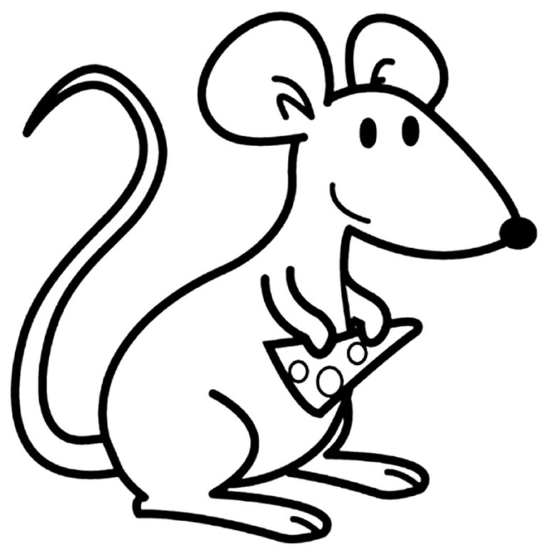 50+ Desenhos para colorir de Ratinhos - Dicas Práticas