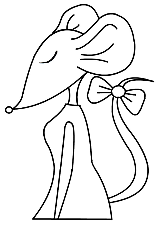Desenho para colorir de Ratinho