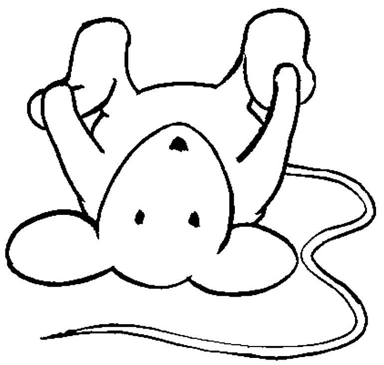 Desenho para colorir de Ratinho