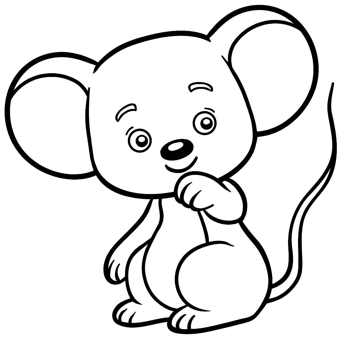 Imagem de Ratinho para colorir
