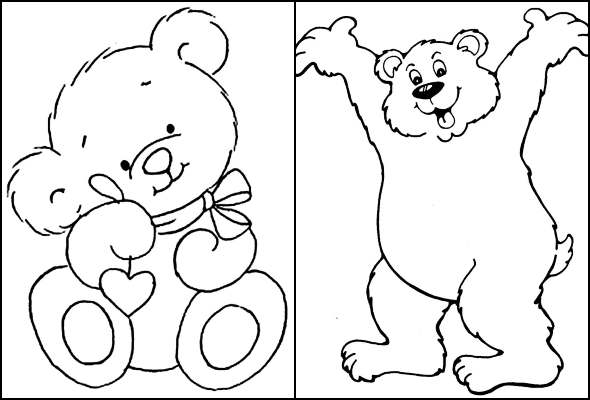 Desenhos para colorir de Ursinho