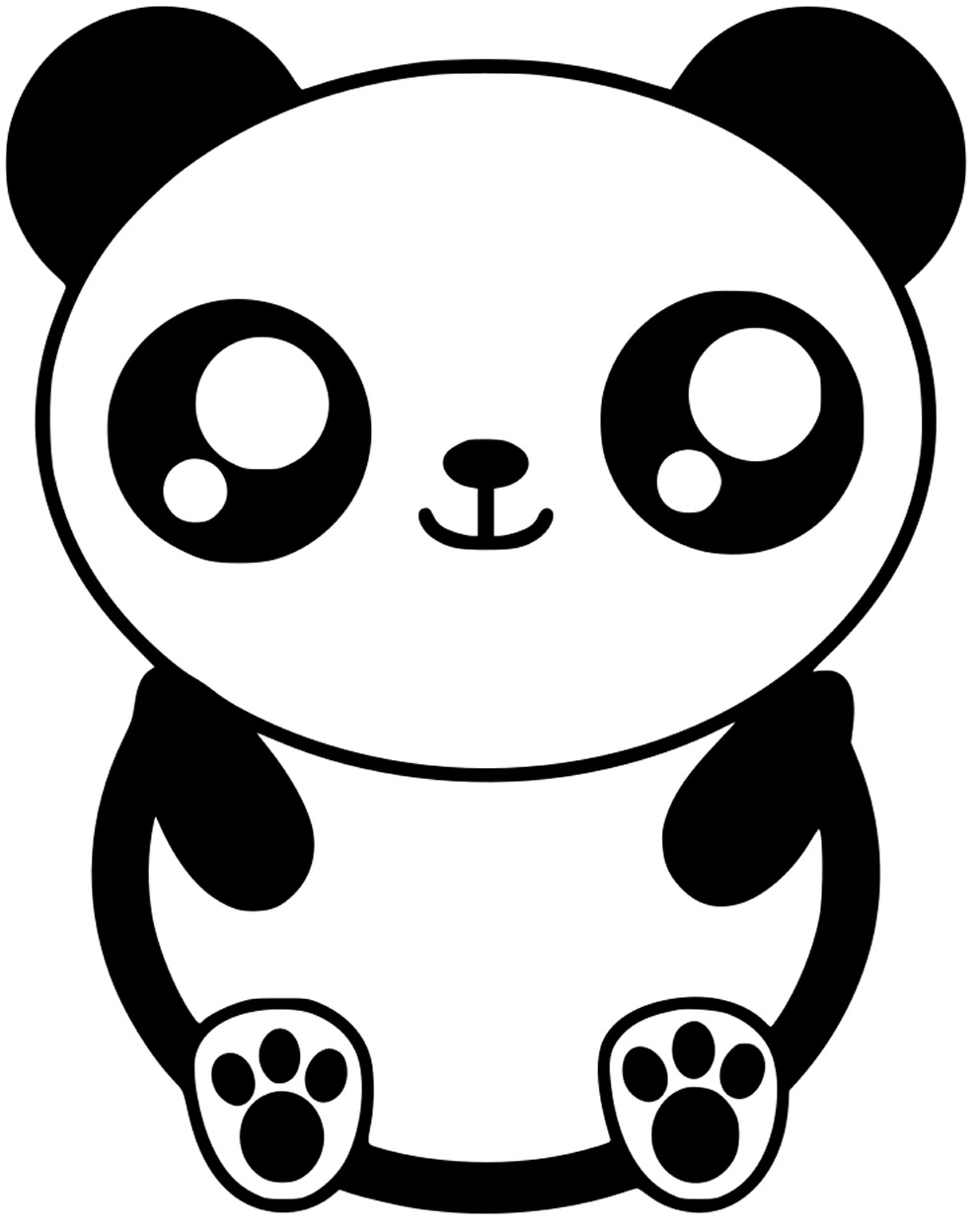 Desenho de Panda para colorir