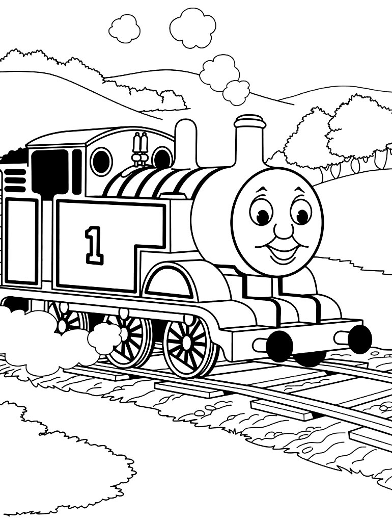 Imagem de Thomas e Seus Amigos para colorir