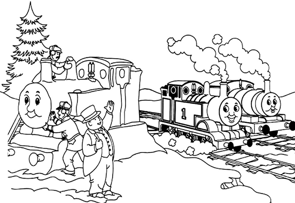 Desenho de Thomas e Seus Amigos para colorir