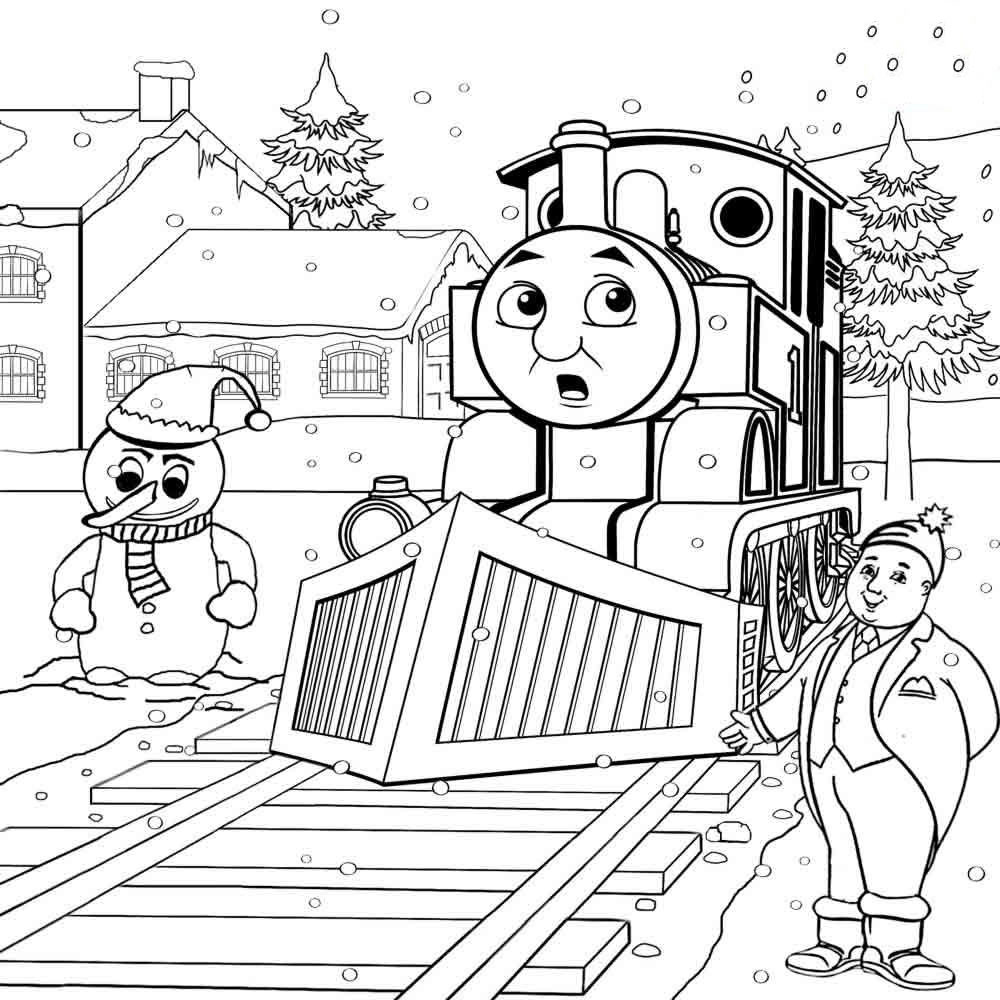 Desenho de Thomas e Seus Amigos para colorir