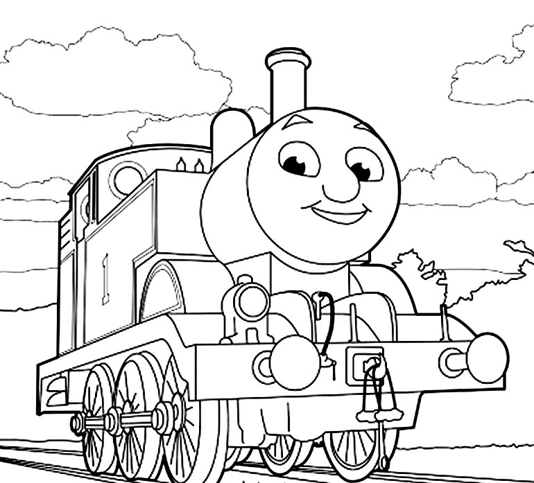Desenho para colorir de Thomas e Seus Amigos