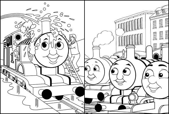 Desenhos para colorir de Thomas e Seus Amigos