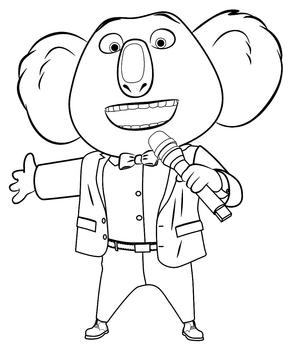 Desenho de cantor