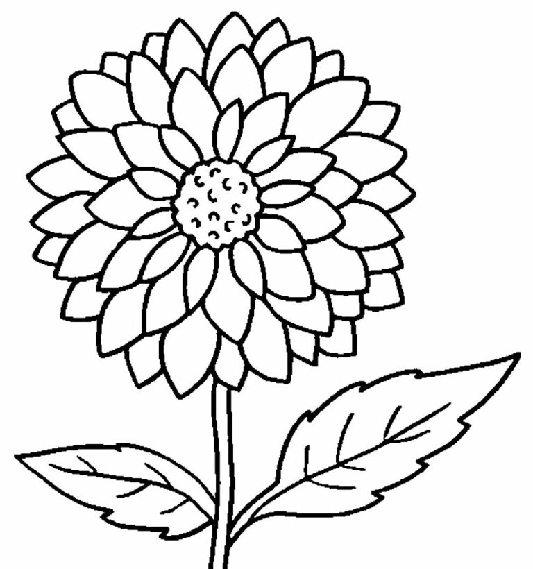 50+ Desenhos de Flores para imprimir e colorir - Dicas Práticas