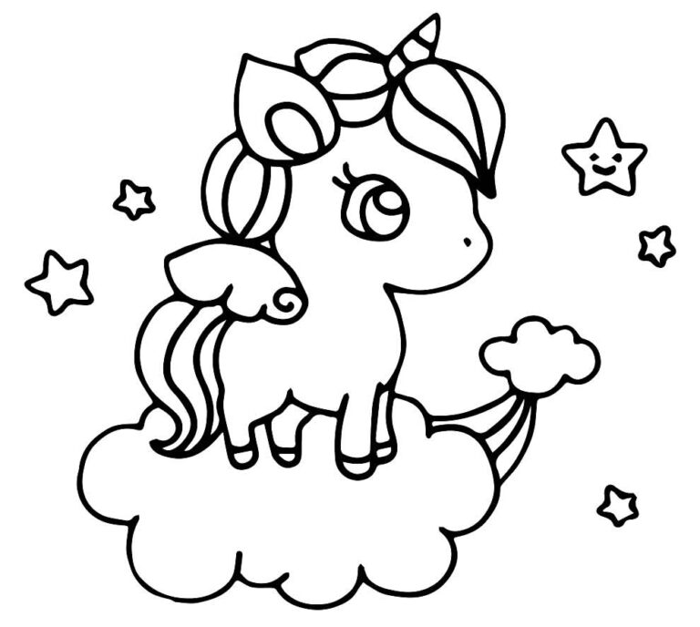 50+ Imagens de Unicórnio para colorir - Dicas Práticas