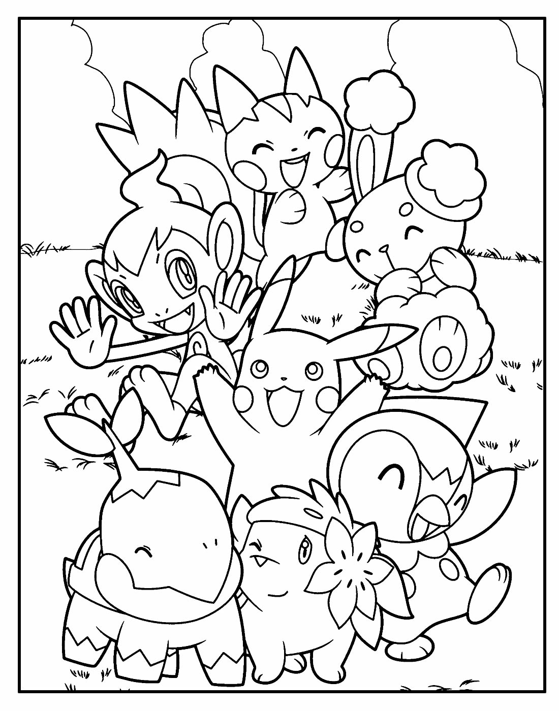 pokemon para colorir 411 –  – Desenhos para Colorir