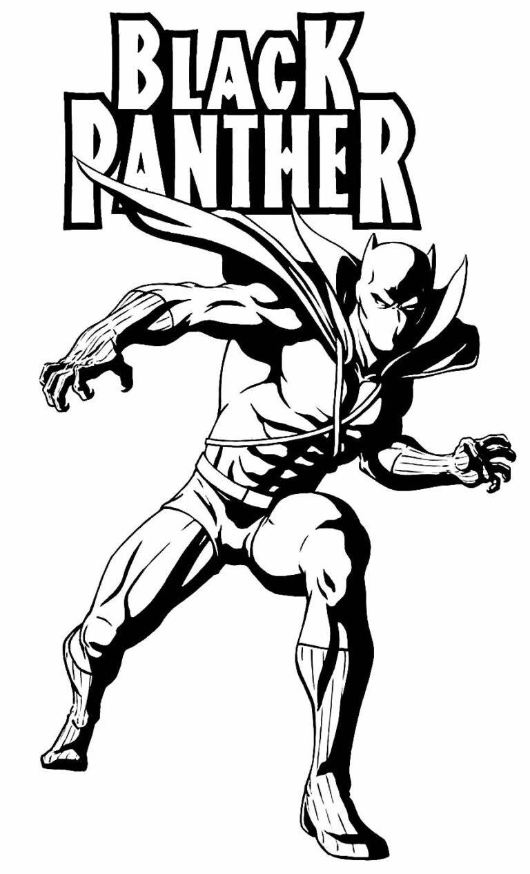 50+ Desenhos para colorir do Pantera Negra - Dicas Práticas
