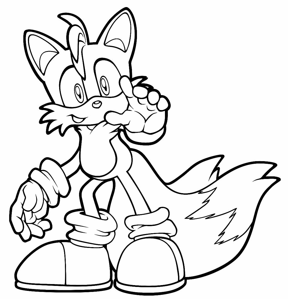 Desenhos de Sonic para colorir