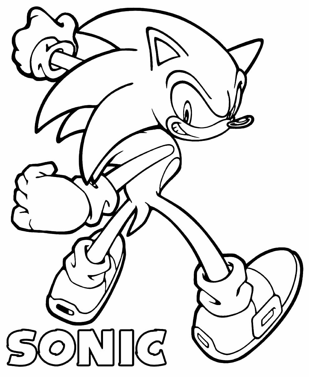 Sonic para colorir