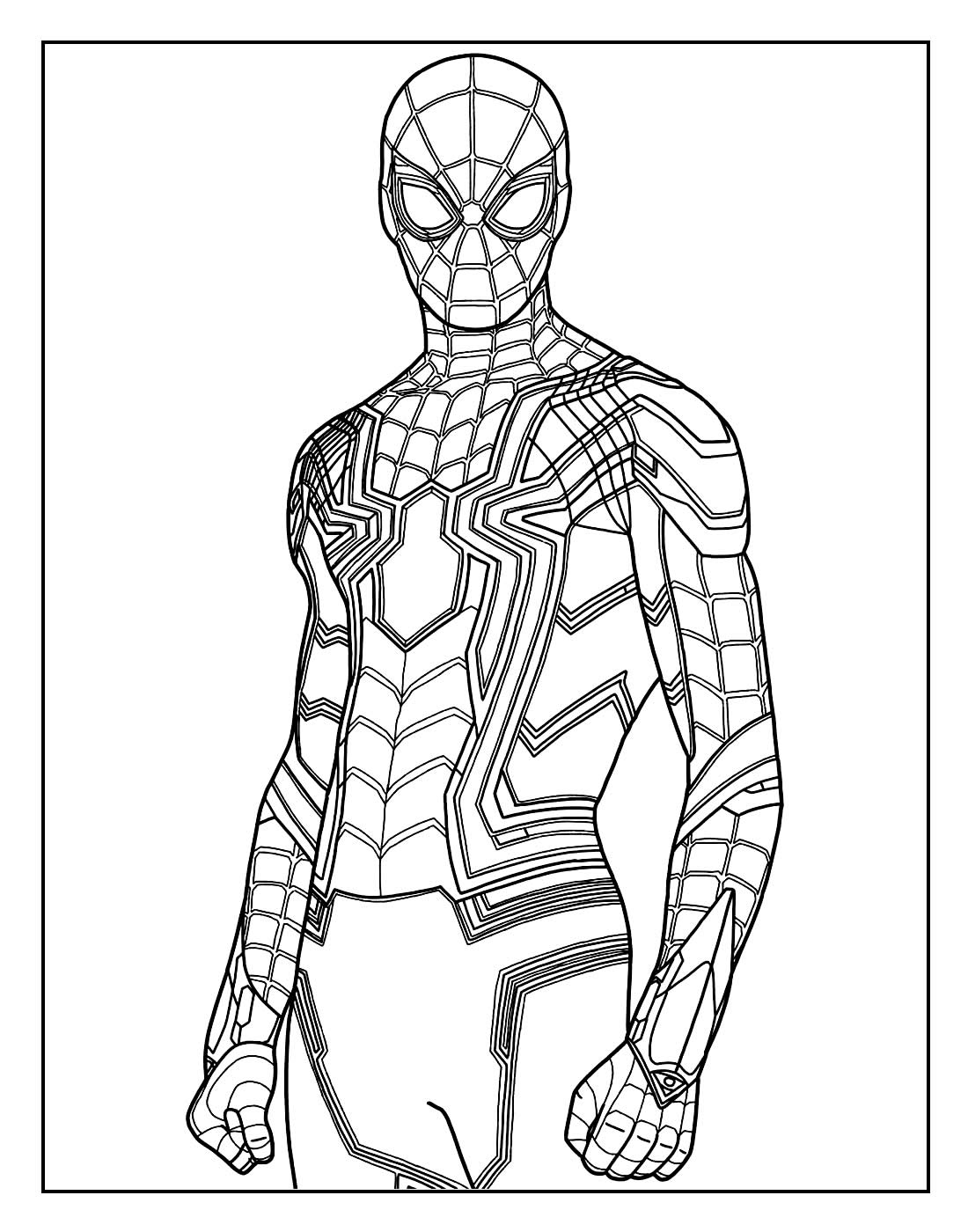 Desenho gratuito do Homem-Aranha para imprimir e colorir - Spiderman - Just  Color Crianças : Páginas para colorir para crianças